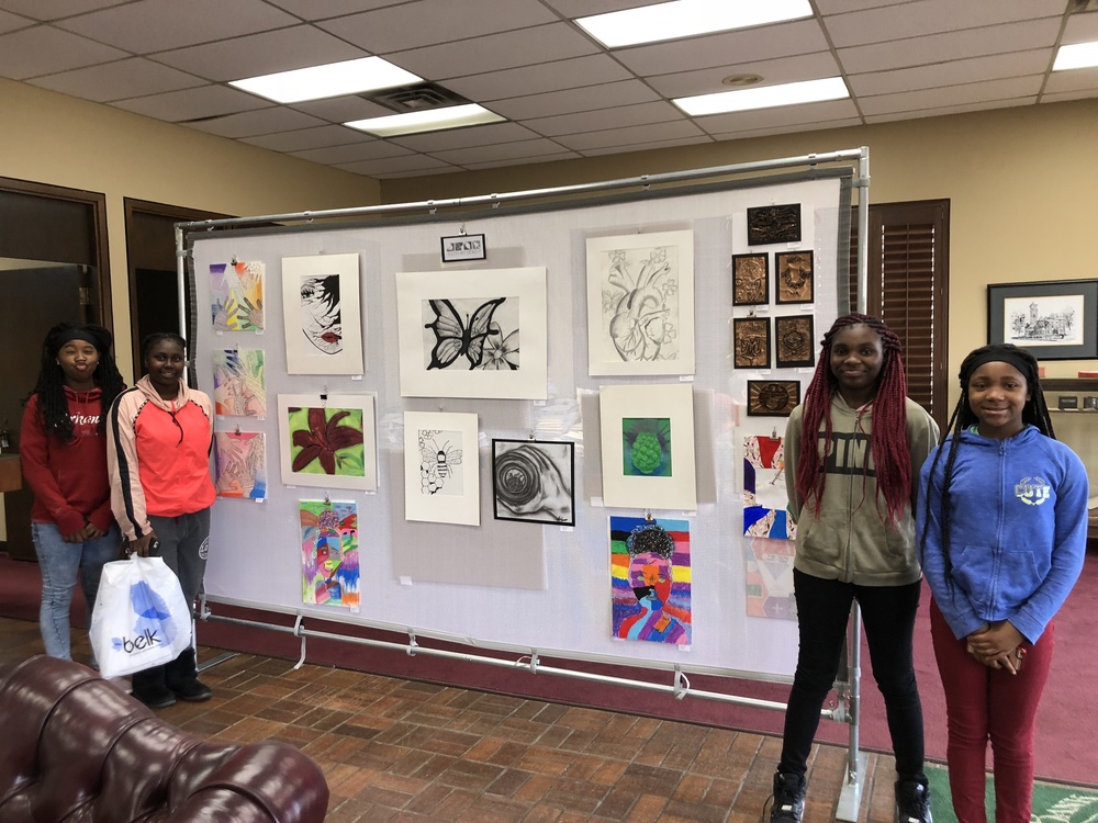 CHS students display art at Merchants and Planters Bank